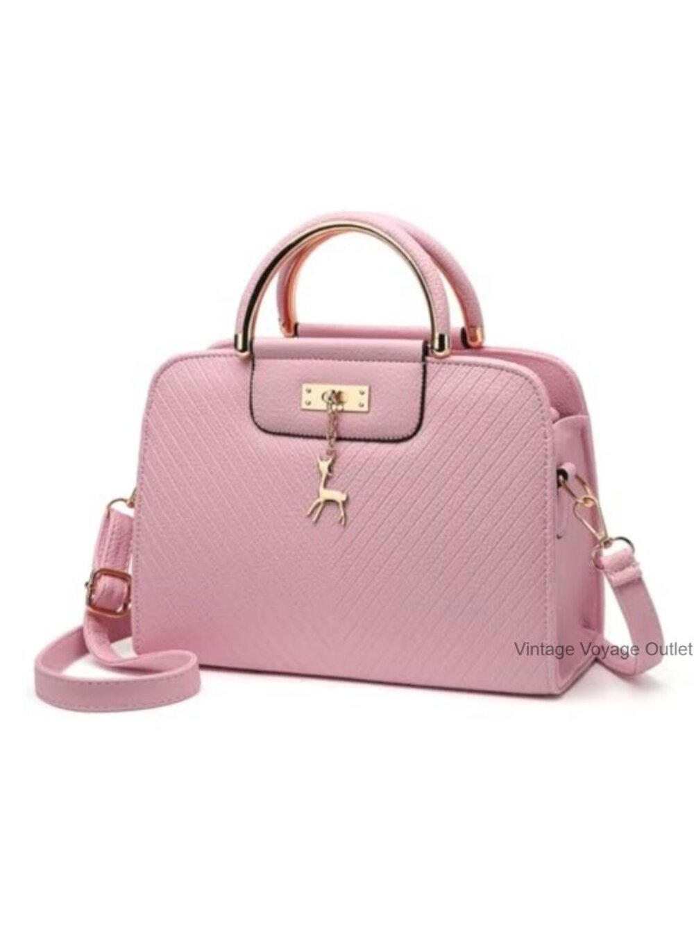 Croc Embossed Top Handle Satchel Small Structured Crossbody Purse